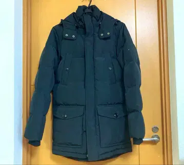 새상품급! 블랙 타미힐피거 남성용 S 다운 자켓 다운 코트