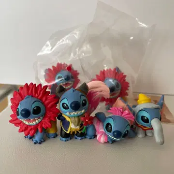 디즈니 캡슐 토이 스티치 코스튬 피규어 컬렉션 세트