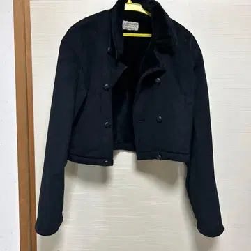 [ 새상품급 ] 블랙 크롭 자켓 안쪽 퍼 포함