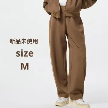 새상품 UNIQLO 드라이 맨투맨 커브 팬츠 M 브라운 브라운