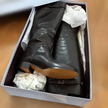 다크 브라운 가죽 롱 부츠 BRUNOMAGLI