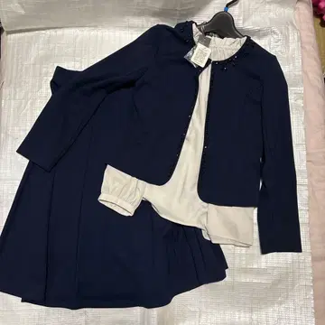 이번 주 한정판 고급 택 포함 로라 애슐리 셋업 네이비