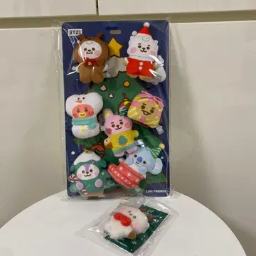 BT21 크리스마스 오너먼트 7pcs 세트 홀리데이 에디션