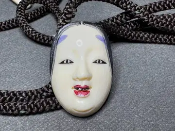 극상 소면 노면 루프 타이 천연 소재 앤티크 와조리 입상 골동품 장식품