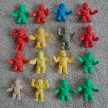 무판권 프로레슬링 프로레슬러 지우개 세트