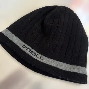 O'Neill 블랙 니트 모자 90s