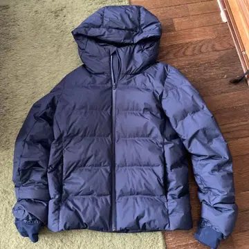 UNIQLO 심리스 다운 후드티 S 사이즈 네이비