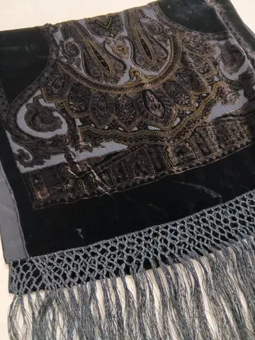 벨벳, 베이스 100% 실크 숄