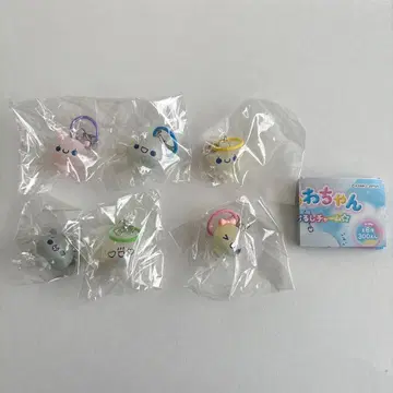 푹신푹신 아와와짱 동글동글 클리어 마크 참 6종 가챠