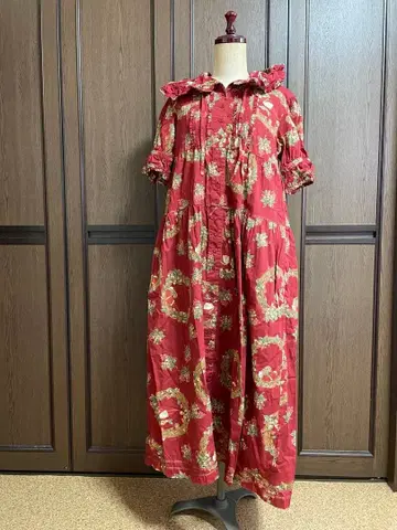 핑크하우스 원피스 후드 부착 크리스마스 산타