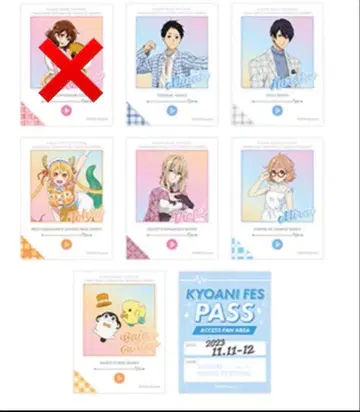 클리어 스티커 세트 두근거림 제6회 교토 애니메이션 팬 감사 이벤트