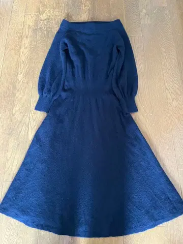 최종 가격! 프레이 아이디 니트 원피스 캐시미어 혼방 네이비