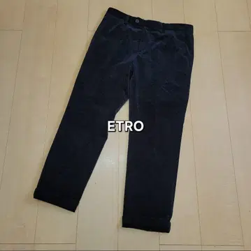 ETRO 페이즐리 벨로아 트라우저 팬츠 에트로