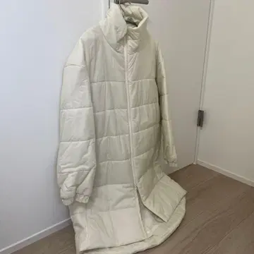 MUJI 미들 기장 다운 자켓 S 화이트