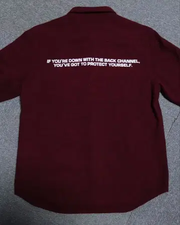 BACKCHANNEL 울 셔츠 M 백 채널