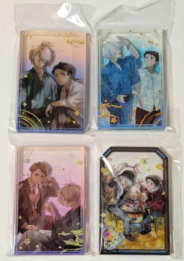 키타로 탄생 게게게의 수수께끼 리퀴드 라메 아크릴 블록 4종