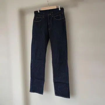 라이프이즈 다크 블루 스트레이트 데님 네프 청바지