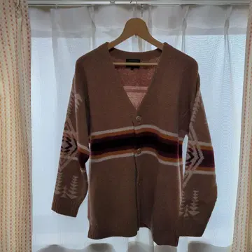 BAYFLOW PENDLETON 브라운 가디건