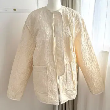 [ 미사용품 ] Jacquard Piping Blouson 38