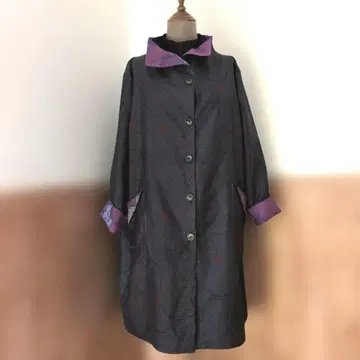 기모노 리메이크 코트 115 오시마 명주 90cm 총 안감 포함