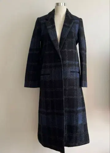 SENSE OF PLACE 어반 리서치 체크 무늬 롱 코트 경량