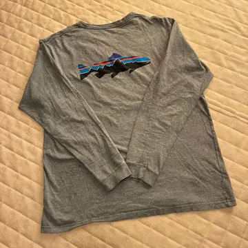 patagonia 그레이 긴팔 티셔츠