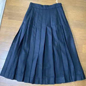 블랙 플리츠 스커트 사이즈 I