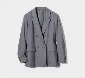 새상품급 더블 자켓 UNIQLO 그레이 M 사이즈