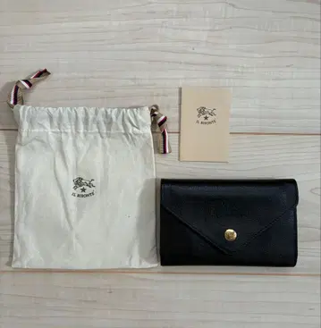 일비종떼 미디엄 지갑 블랙 가죽