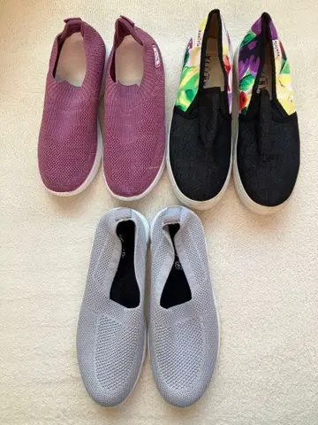 슬립온 메쉬 3켤레 세트