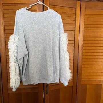 SNIDEL 프릴 맨투맨 ONE SIZE 그레이