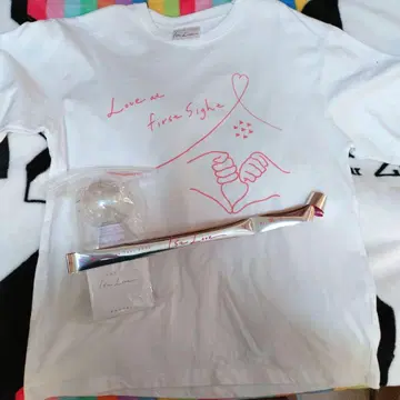 나니와단시 데뷔 콘서트 T셔츠, 응원봉, 은색 테이프 세트