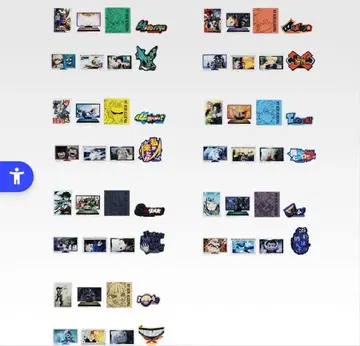 히로아카 제일복권 L상 스티커 세트 컴플리트 세트