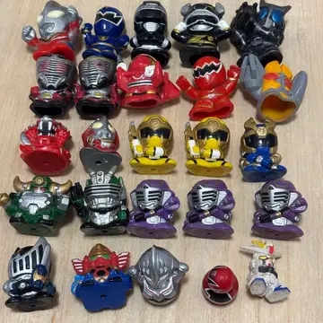 소프트 비닐 손가락 인형 슈퍼전대 히어로 가면라이더 울트라맨 일괄