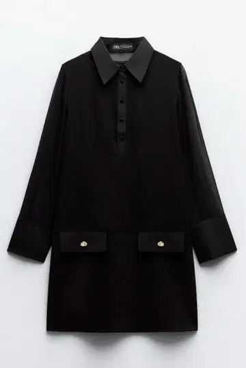 ZARA 블랙 셔츠 원피스