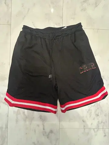 CRONOS 메쉬 숏팬츠 M 블랙/빨간색 새상품/미사용