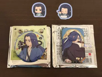 라샤오헤이전기 MINISO 콜라보 무한() 스퀘어 캔뱃지 스티커