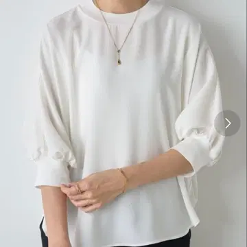 비어즐리 니트 콤비 블라우스