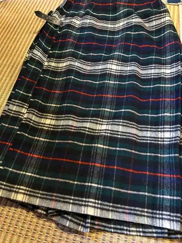 스코틀랜드 플리츠말이 스커트