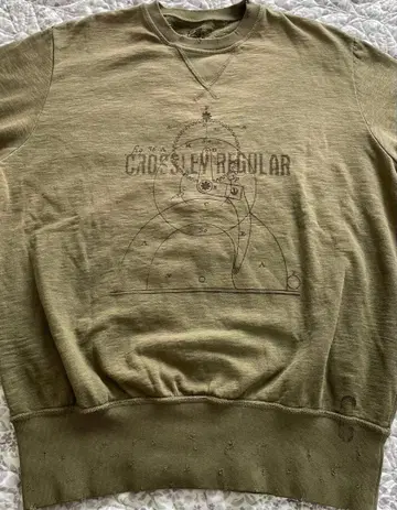 CROSSLEY 속기모 트레이닝복 카키