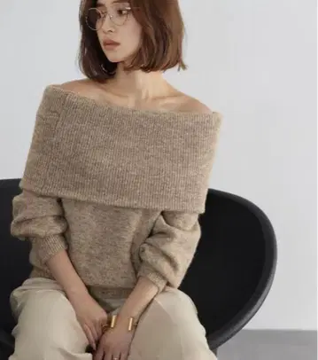 ELFRANK 2WAY 오프숄더 니트 풀오버 오프숄 니트