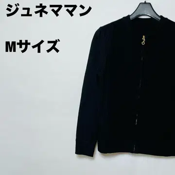 주네마망 블랙 긴팔 지퍼 가디건 M 사이즈