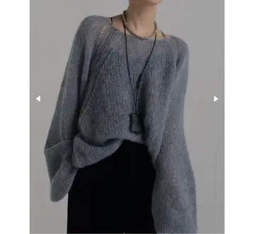 louren 로렌 mohair loose knit 모헤어 루즈 니트