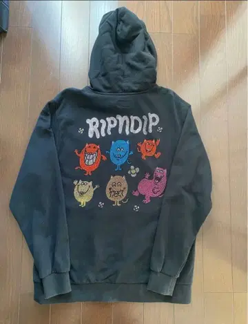 RIPNDIP 블랙 후드티