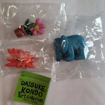 DAISUKE KONDO 아트 컬렉션 피규어 꽃 코끼리 태양