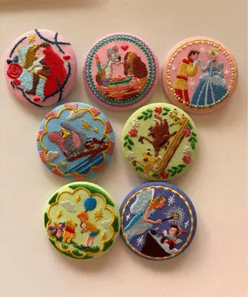 디즈니 자수 캔뱃지