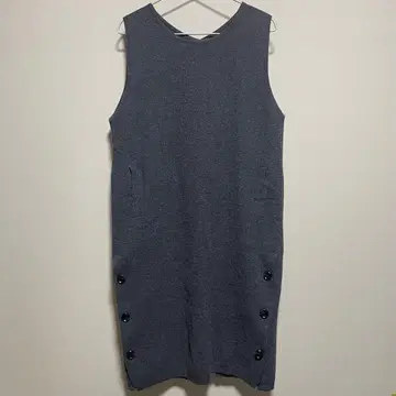 doux bleu 롱 베스트 니트 원피스