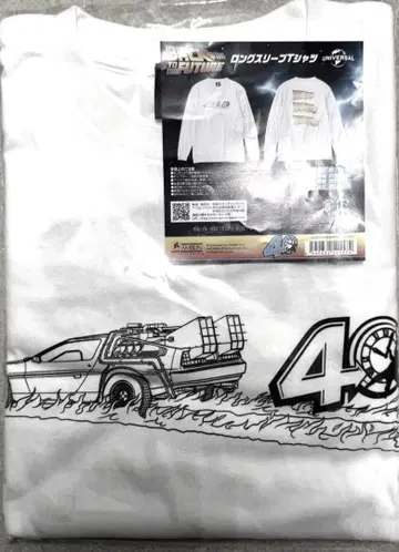 백 투 더 퓨처 40th 롱 슬리브 T셔츠 40주년 한정판