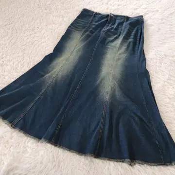 데님 머메이드 스커트 롱 빅 사이즈 2XL SHEIN 3L