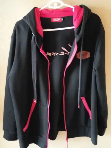 veleno 후드티 블랙/빨간색 XL